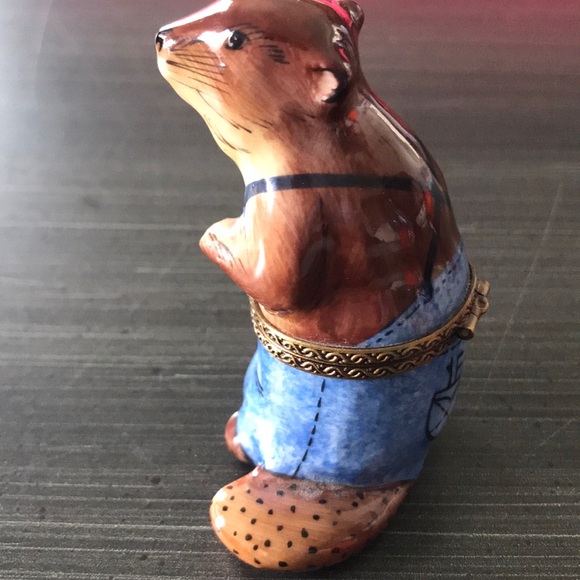 Limoges France Rochard Hand painted beaver - Picture 4 of 8